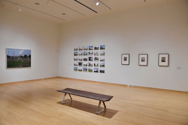 Image of the In Conversation exhibition on display in the art museum upper gallery